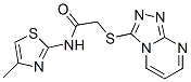 Acetamide, N-(4-methyl-2-thiazolyl)-2-(1,2,4-triazolo[4,3-a]pyrimidin-3-ylthio)- (9CI) CAS#: 606121-84-0