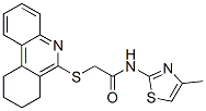 Acetamide, N-(4-methyl-2-thiazolyl)-2-[(7,8,9,10-tetrahydro-6-phenanthridinyl)thio]- (9CI) CAS#: 606108-55-8