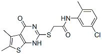 Acetamide, N-(5-chloro-2-methylphenyl)-2-[(1,4-dihydro-5,6-dimethyl-4-oxothieno[2,3-d]pyrimidin-2-yl)thio]- (9CI) CAS#: 606108-72-9
