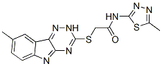 Acetamide, N-(5-methyl-1,3,4-thiadiazol-2-yl)-2-[(8-methyl-2H-1,2,4-triazino[5,6-b]indol-3-yl)thio]- (9CI) CAS#: 603946-32-3