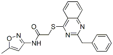 Acetamide, N-(5-methyl-3-isoxazolyl)-2-[[2-(phenylmethyl)-4-quinazolinyl]thio]- (9CI) CAS#: 604793-37-5