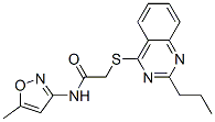Acetamide, N-(5-methyl-3-isoxazolyl)-2-[(2-propyl-4-quinazolinyl)thio]- (9CI) CAS#: 604793-90-0