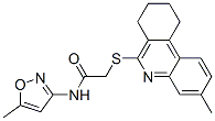 Acetamide, N-(5-methyl-3-isoxazolyl)-2-[(7,8,9,10-tetrahydro-3-methyl-6-phenanthridinyl)thio]- (9CI) CAS#: 606108-67-2