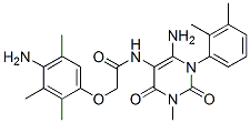 Acetamide,  N-[6-amino-1-(2,3-dimethylphenyl)-1,2,3,4-tetrahydro-3-methyl-2,4-dioxo-5-pyrimidinyl]-2-(4-amino-2,3,5-trimethylphenoxy)- CAS#: 676148-81-5