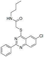Acetamide, N-butyl-2-[(6-chloro-2-phenyl-4-quinazolinyl)thio]- (9CI) CAS#: 606132-53-0