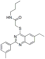 Acetamide, N-butyl-2-[[6-ethyl-2-(3-methylphenyl)-4-quinazolinyl]thio]- (9CI) CAS#: 606132-91-6