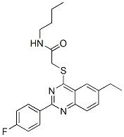 Acetamide, N-butyl-2-[[6-ethyl-2-(4-fluorophenyl)-4-quinazolinyl]thio]- (9CI) CAS#: 606132-97-2