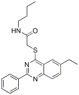 Acetamide, N-butyl-2-[(6-ethyl-2-phenyl-4-quinazolinyl)thio]- (9CI) CAS#: 606134-53-6