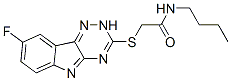 Acetamide, N-butyl-2-[(8-fluoro-2H-1,2,4-triazino[5,6-b]indol-3-yl)thio]- (9CI) CAS#: 603948-01-2