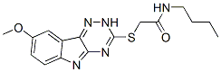 Acetamide, N-butyl-2-[(8-methoxy-2H-1,2,4-triazino[5,6-b]indol-3-yl)thio]- (9CI) CAS#: 603947-48-4