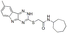Acetamide, N-cycloheptyl-2-[(8-methyl-2H-1,2,4-triazino[5,6-b]indol-3-yl)thio]- (9CI) CAS#: 603946-17-4