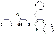 Acetamide, N-cyclohexyl-2-[[3-(cyclopentylmethyl)-2-quinolinyl]thio]- (9CI) CAS#: 606113-75-1