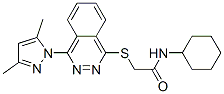 Acetamide, N-cyclohexyl-2-[[4-(3,5-dimethyl-1H-pyrazol-1-yl)-1-phthalazinyl]thio]- (9CI) CAS#: 606122-27-4