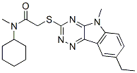 Acetamide, N-cyclohexyl-2-[(8-ethyl-5-methyl-5H-1,2,4-triazino[5,6-b]indol-3-yl)thio]-N-methyl- (9CI) CAS#: 603946-73-2