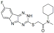 Acetamide, N-cyclohexyl-2-[(8-fluoro-2H-1,2,4-triazino[5,6-b]indol-3-yl)thio]-N-methyl- (9CI) CAS#: 603947-96-2