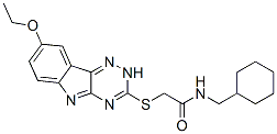 Acetamide, N-(cyclohexylmethyl)-2-[(8-ethoxy-2H-1,2,4-triazino[5,6-b]indol-3-yl)thio]- (9CI) CAS#: 603947-69-9