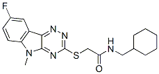 Acetamide, N-(cyclohexylmethyl)-2-[(8-fluoro-5-methyl-5H-1,2,4-triazino[5,6-b]indol-3-yl)thio]- (9CI) CAS#: 603948-19-2