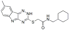 Acetamide, N-(cyclohexylmethyl)-2-[(8-methyl-2H-1,2,4-triazino[5,6-b]indol-3-yl)thio]- (9CI) CAS#: 603946-27-6