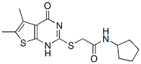 Acetamide, N-cyclopentyl-2-[(1,4-dihydro-5,6-dimethyl-4-oxothieno[2,3-d]pyrimidin-2-yl)thio]- (9CI) CAS#: 606107-59-9