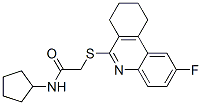 Acetamide, N-cyclopentyl-2-[(2-fluoro-7,8,9,10-tetrahydro-6-phenanthridinyl)thio]- (9CI) CAS#: 606108-93-4