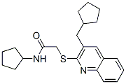 Acetamide, N-cyclopentyl-2-[[3-(cyclopentylmethyl)-2-quinolinyl]thio]- (9CI) CAS#: 606113-78-4