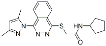 Acetamide, N-cyclopentyl-2-[[4-(3,5-dimethyl-1H-pyrazol-1-yl)-1-phthalazinyl]thio]- (9CI) CAS#: 606122-28-5