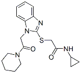 Acetamide, N-cyclopropyl-2-[[1-[2-oxo-2-(1-piperidinyl)ethyl]-1H-benzimidazol-2-yl]thio]- (9CI) CAS#: 606109-92-6