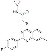 Acetamide, N-cyclopropyl-2-[[2-(4-fluorophenyl)-7-methyl-4-quinazolinyl]thio]- (9CI) CAS#: 606132-73-4