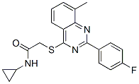 Acetamide, N-cyclopropyl-2-[[2-(4-fluorophenyl)-8-methyl-4-quinazolinyl]thio]- (9CI) CAS#: 606132-87-0