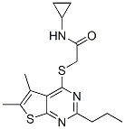Acetamide, N-cyclopropyl-2-[(5,6-dimethyl-2-propylthieno[2,3-d]pyrimidin-4-yl)thio]- (9CI) CAS#: 606113-70-6