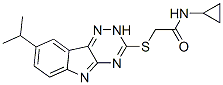 Acetamide, N-cyclopropyl-2-[[8-(1-methylethyl)-2H-1,2,4-triazino[5,6-b]indol-3-yl]thio]- (9CI) CAS#: 603947-31-5