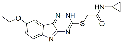 Acetamide, N-cyclopropyl-2-[(8-ethoxy-2H-1,2,4-triazino[5,6-b]indol-3-yl)thio]- (9CI) CAS#: 603947-68-8