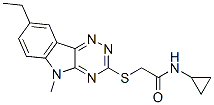 Acetamide, N-cyclopropyl-2-[(8-ethyl-5-methyl-5H-1,2,4-triazino[5,6-b]indol-3-yl)thio]- (9CI) CAS#: 603946-77-6