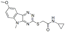 Acetamide, N-cyclopropyl-2-[(8-methoxy-5-methyl-5H-1,2,4-triazino[5,6-b]indol-3-yl)thio]- (9CI) CAS#: 603947-62-2