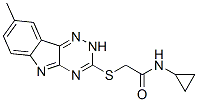 Acetamide, N-cyclopropyl-2-[(8-methyl-2H-1,2,4-triazino[5,6-b]indol-3-yl)thio]- (9CI) CAS#: 603946-26-5
