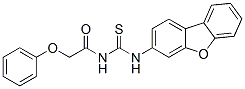 Acetamide, N-[(dibenzofuran-3-ylamino)thioxomethyl]-2-phenoxy- (9CI) CAS#: 590395-20-3