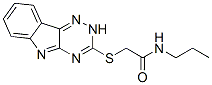 Acetamide, N-propyl-2-(2H-1,2,4-triazino[5,6-b]indol-3-ylthio)- (9CI) CAS#: 603945-95-5