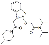 Acetamide, N,N-bis(1-methylethyl)-2-[[1-[2-(4-methyl-1-piperidinyl)-2-oxoethyl]-1H-benzimidazol-2-yl]thio]- (9CI) CAS#: 606110-13-8