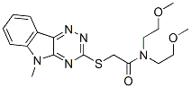 Acetamide, N,N-bis(2-methoxyethyl)-2-[(5-methyl-5H-1,2,4-triazino[5,6-b]indol-3-yl)thio]- (9CI) CAS#: 603946-04-9