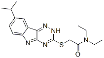 Acetamide, N,N-diethyl-2-[[8-(1-methylethyl)-2H-1,2,4-triazino[5,6-b]indol-3-yl]thio]- (9CI) CAS#: 603947-21-3