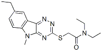 Acetamide, N,N-diethyl-2-[(8-ethyl-5-methyl-5H-1,2,4-triazino[5,6-b]indol-3-yl)thio]- (9CI) CAS#: 603946-67-4