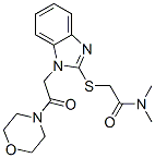 Acetamide, N,N-dimethyl-2-[[1-[2-(4-morpholinyl)-2-oxoethyl]-1H-benzimidazol-2-yl]thio]- (9CI) CAS#: 606110-86-5