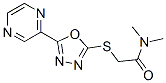 Acetamide, N,N-dimethyl-2-[(5-pyrazinyl-1,3,4-oxadiazol-2-yl)thio]- (9CI) CAS#: 604740-38-7