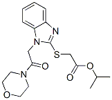 Acetic acid, [[1-[2-(4-morpholinyl)-2-oxoethyl]-1H-benzimidazol-2-yl]thio]-, 1-methylethyl ester (9CI) CAS#: 606110-77-4