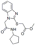 Acetic acid, [[1-[2-(cyclopentylamino)-2-oxoethyl]-1H-benzimidazol-2-yl]thio]-, methyl ester (9CI) CAS#: 606109-36-8