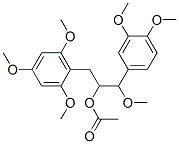 Acetic acid 1-[(2,4,6-trimethoxyphenyl)methyl]-2-methoxy-2-(3,4-dimethoxyphenyl)ethyl ester CAS#: 62849-13-2