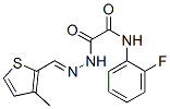 Acetic acid, [(2-fluorophenyl)amino]oxo-, [(3-methyl-2-thienyl)methylene]hydrazide (9CI) CAS#: 606483-78-7