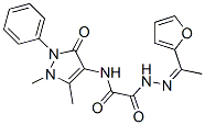 Acetic acid, [(2,3-dihydro-1,5-dimethyl-3-oxo-2-phenyl-1H-pyrazol-4-yl)amino]oxo-, [1-(2-furanyl)ethylidene]hydrazide (9CI) CAS#: 606487-40-5