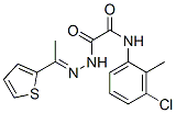 Acetic acid, [(3-chloro-2-methylphenyl)amino]oxo-, [1-(2-thienyl)ethylidene]hydrazide (9CI) CAS#: 606484-27-9