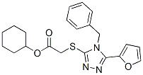 Acetic acid, [[5-(2-furanyl)-4-(phenylmethyl)-4H-1,2,4-triazol-3-yl]thio]-, cyclohexyl ester (9CI) CAS#: 606111-77-7